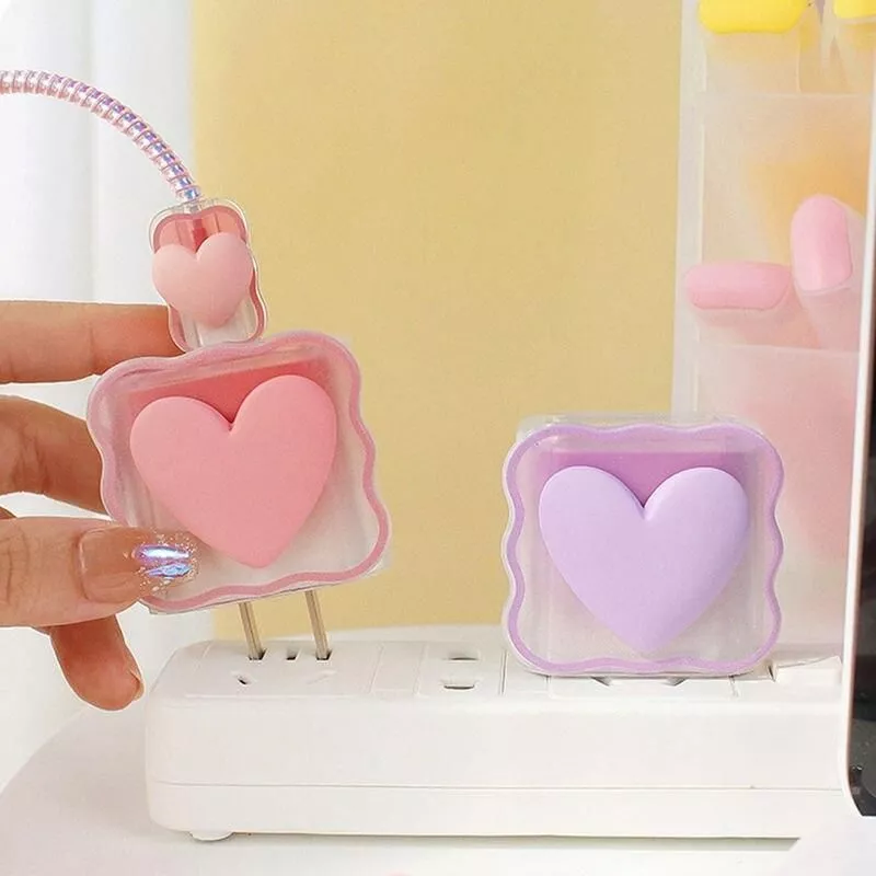 3D Love Heart Charger Protector Cable Organiser for IPhone 15 14 13 Pro Max 18W 20W Type C Data Cable Management Cord Winder Kit 3D Love Heart Charger Protector Cable Organiser for IPhone 15 14 13 Pro Max 18W 20W Type C Data Cable Management Cord Winder Kit