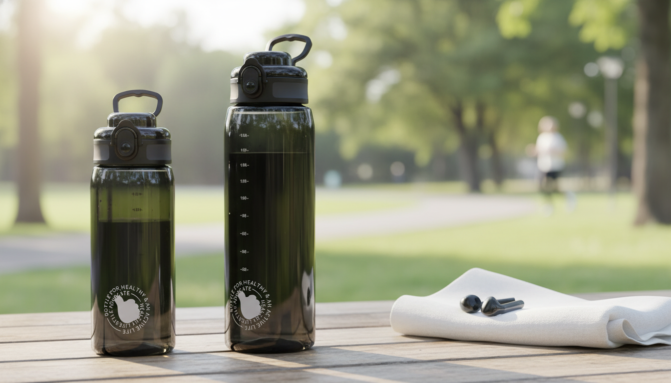 Time-Marker Sports Water Bottle: 800ml or 1.2L
