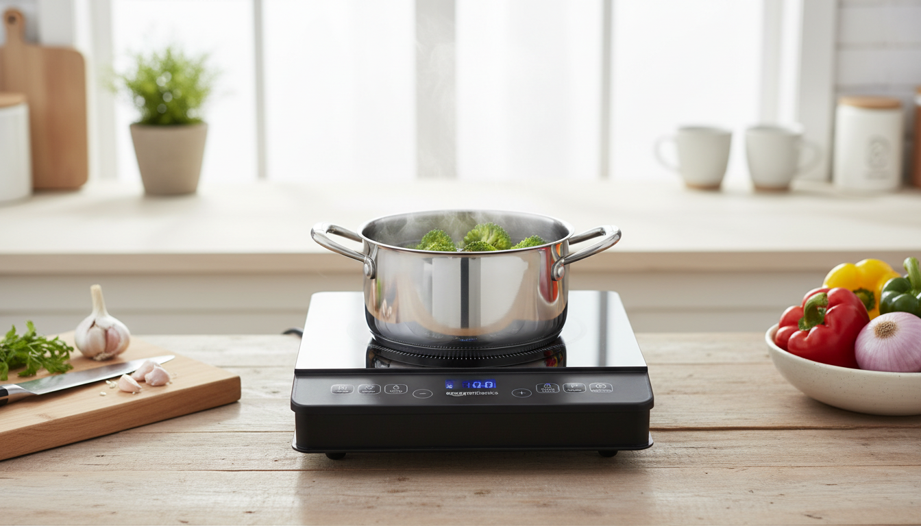 1800W Portable Induction Cooktop: Touch Control Single Burner