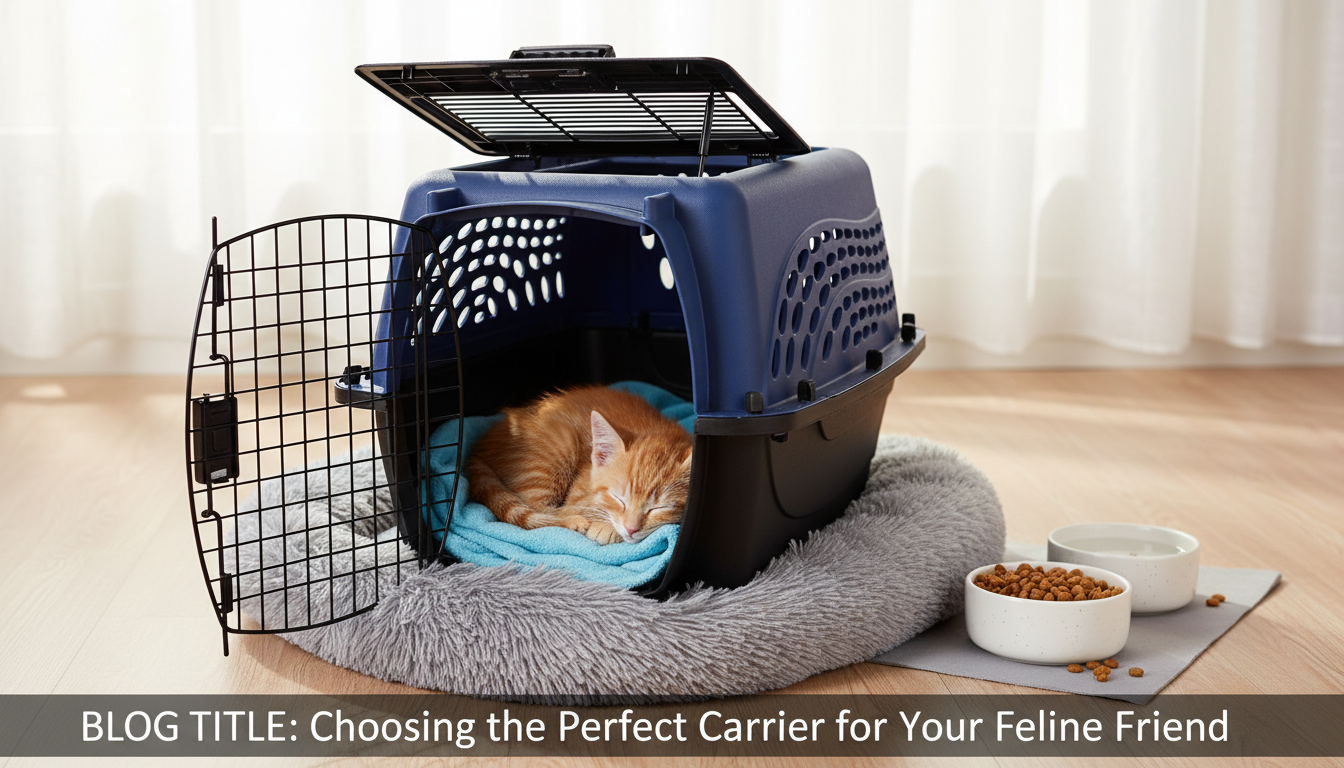 2-Door Top-Load Plastic Kennel 24" for Easy Pet Handling