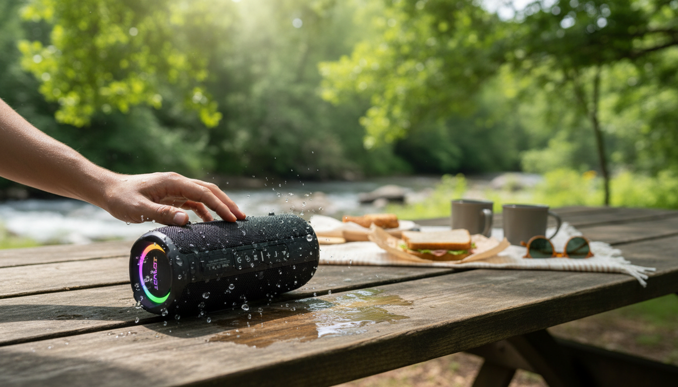 20W IPX6 Portable Bluetooth Speaker for Outdoor Bass
