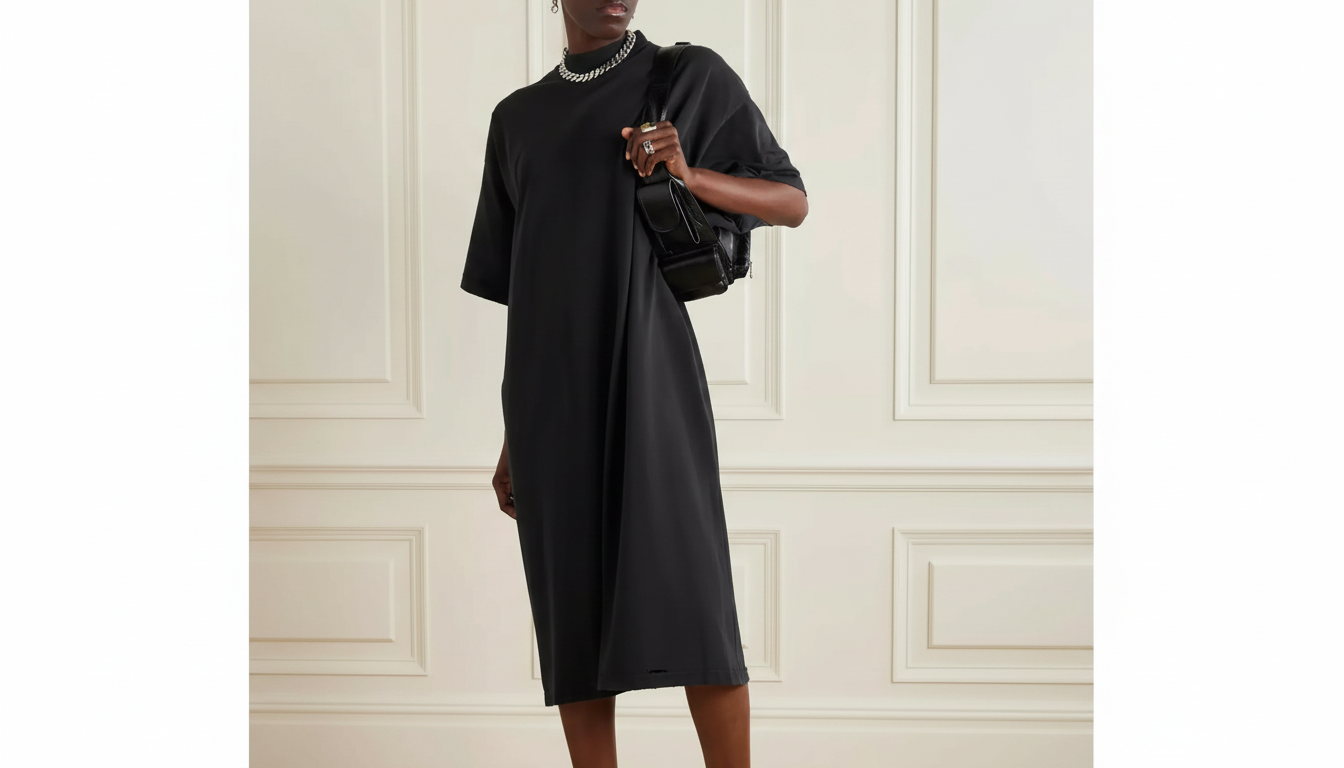 Balenciaga Long T-Shirt Dress: Styling, Fit & Specs