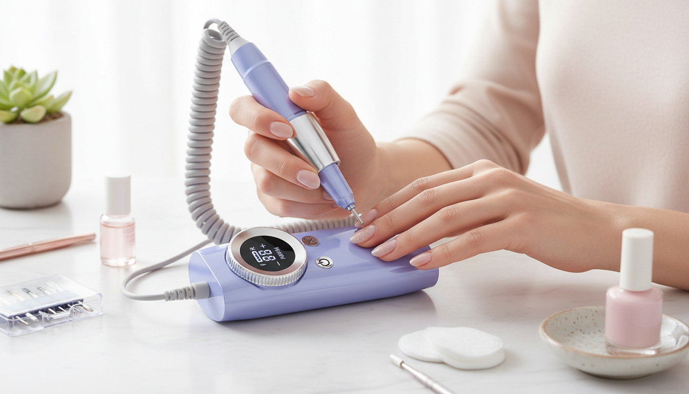 Cordless Nail Drill with LCD: Safer Speed Control at Home