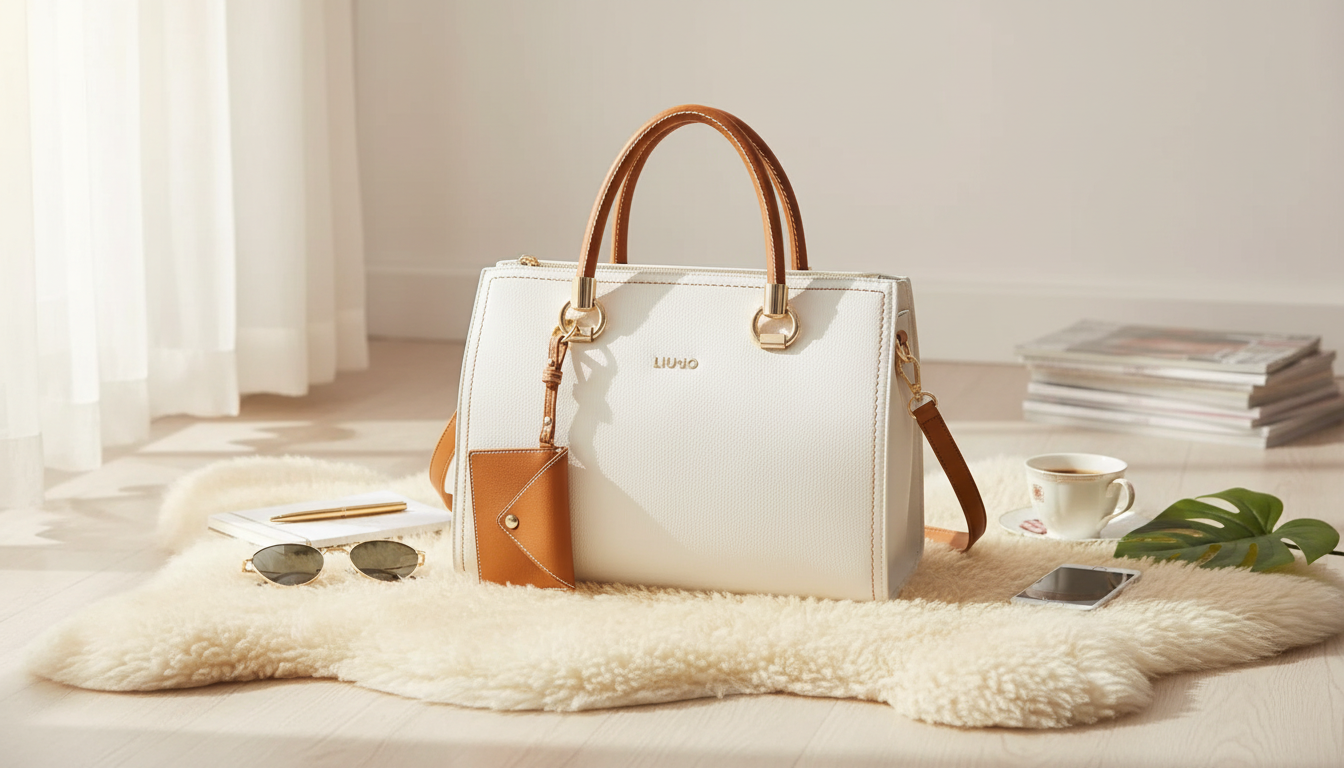 Liu Jo Plain White Zip Handbag: Clean, Everyday Chic