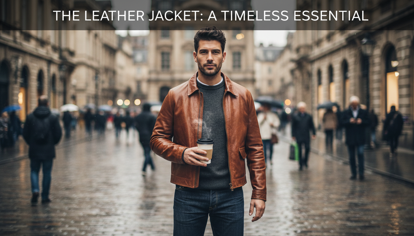 Prada Vintage Leather Jacket: Classic Collar, Zip Front