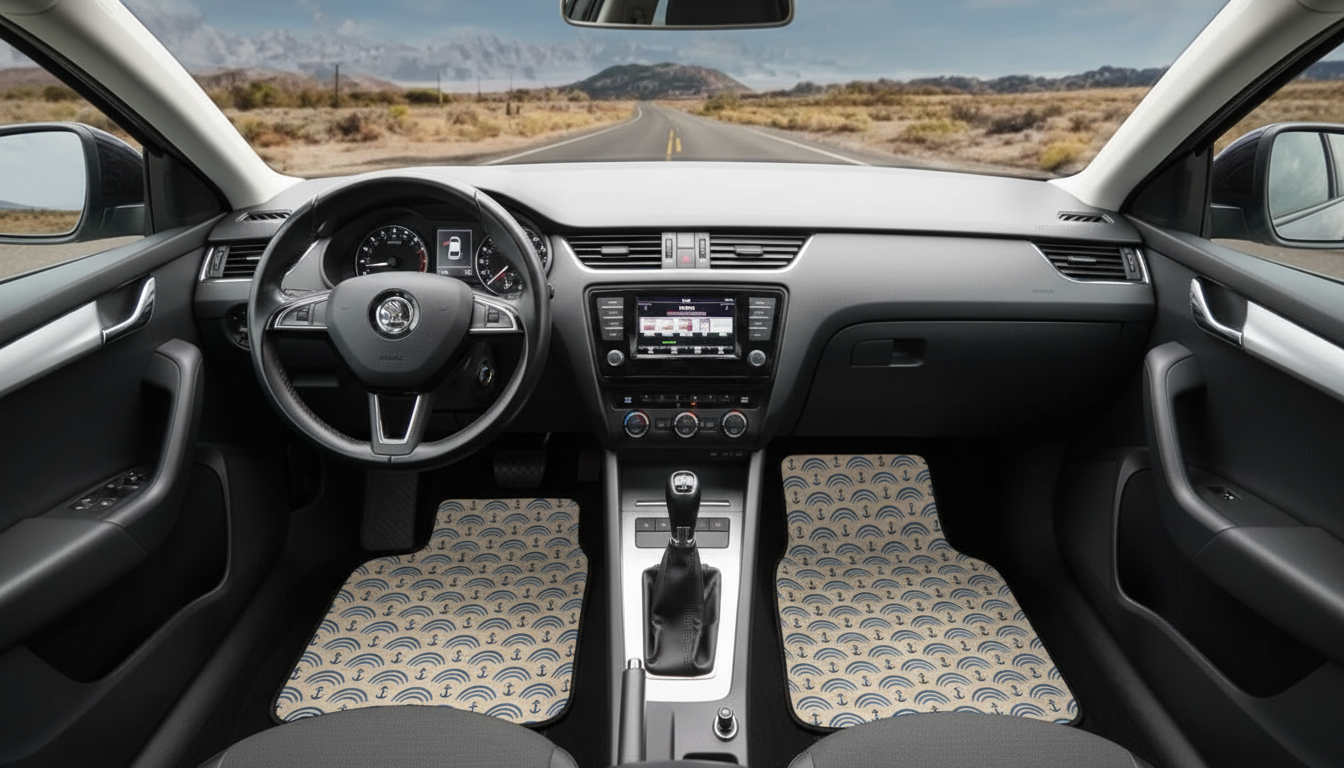 Sunflower Anti-Slip Car Floor Mats: Safer Grip & Cleanup