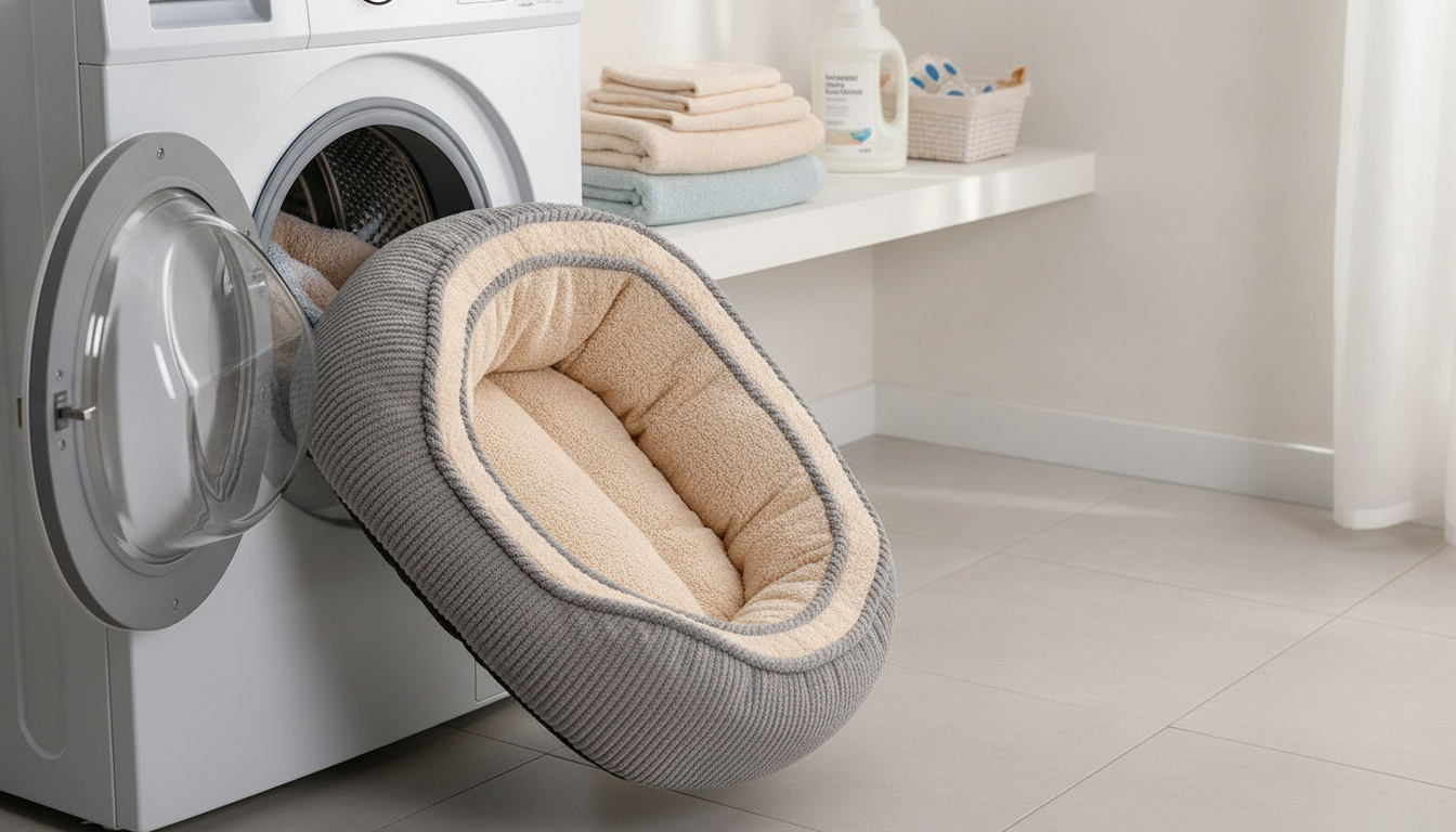 Washing a Fluffy Dog Bed: Safe Machine-Wash Steps